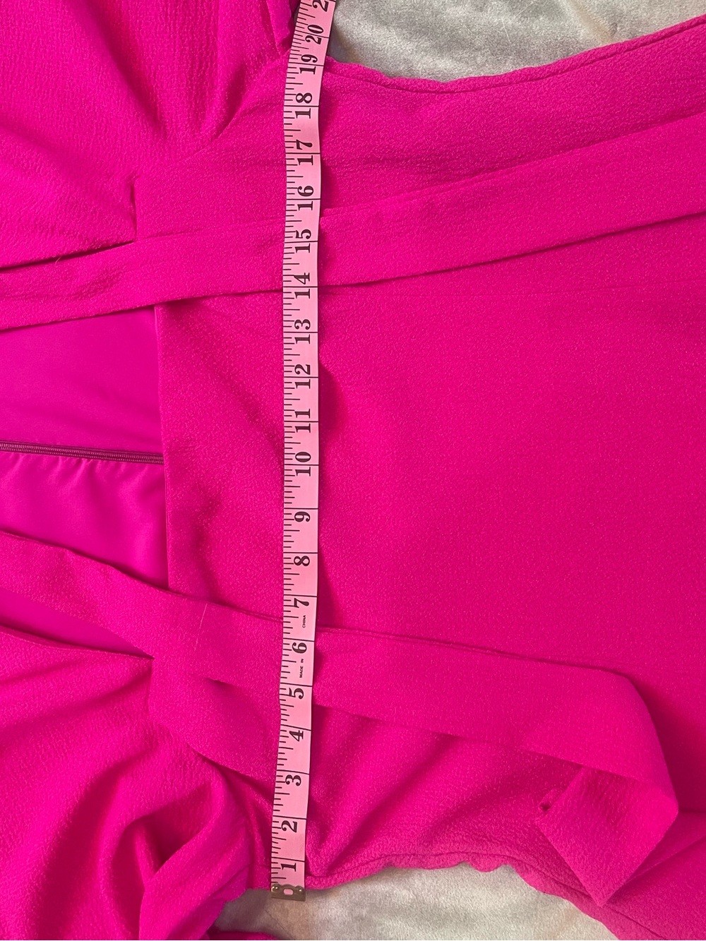 Black Halo ✨ Coralia A-line Dress| Prominent Tie-neck Detail| Vibrant Pink - Picture 9 of 14